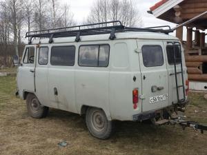 Багажник для УАЗ 3741,2206(микроавтобус) - грузовая платформа с сеткой