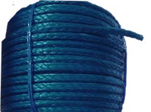 Трос для лебедки синтетический RusArmor 10 мм синий пропитка