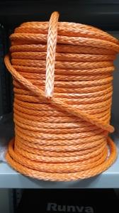 Трос для лебедки синтетический 10 мм оранжевый