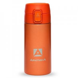 Термос карманный питьевой, оранжевый, 350мл.