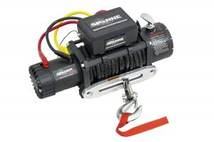 Лебёдка электрическая 12V SPIDER 12000 lbs 5443 кг (влагозащищенная,синтетический трос)