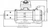 Лебёдка электрическая 12V Runva 8000  lbs 3629 кг